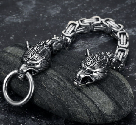 Pulsera Lobo Alpha – Símbolo de Fuerza y Liderazgo